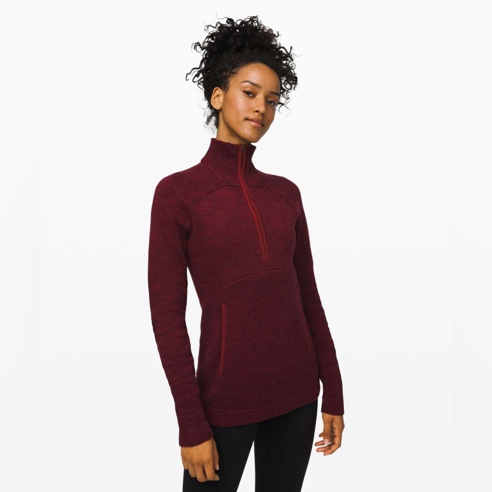 Lululemon summit stride sweater size M